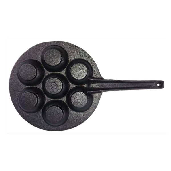 Yes4homes 7 Holes Mini Cast Iron Cake Pan Dutch Pancake With Handle Carousel 2