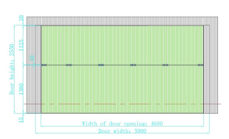 Large new garage door custom made 5000 x 2550h $1 reserve64160672167426111