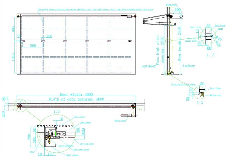 Large new garage door custom made 5000 x 2550h $1 reserve64160672167426114