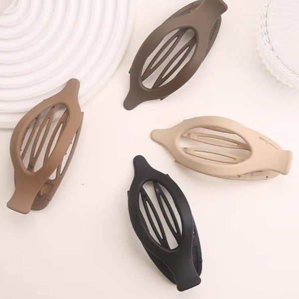 Flat Hair Clip "Maxine" (Brown) Carousel 2