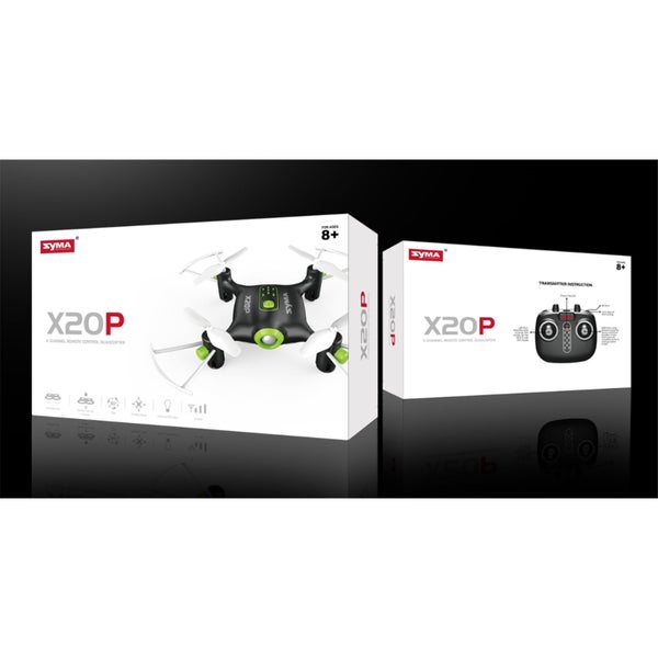 Syma RC Mini Drone X20P 4 CH Remote Control Quadcopter Black, Auto-Hovering, Carousel 5