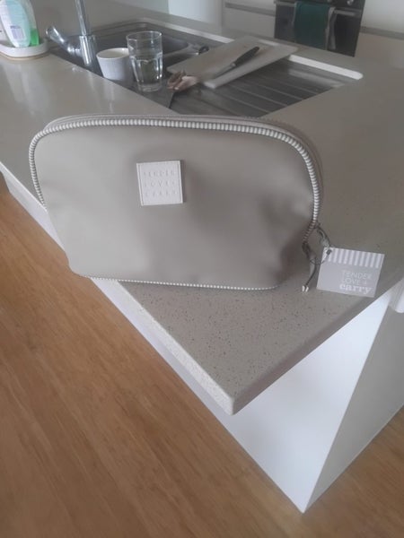 New leather look womans cosmetic bag Carousel 1