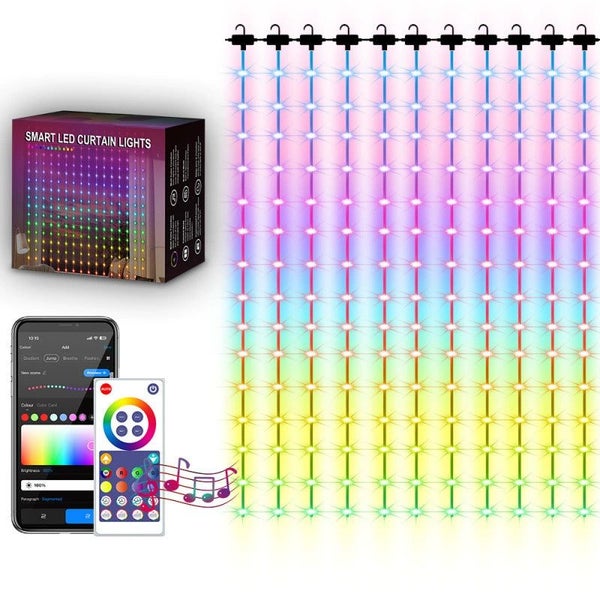 LED String Light Bluetooth WiFi Connection Christmas Fairy Light Curtain Light Carousel 2