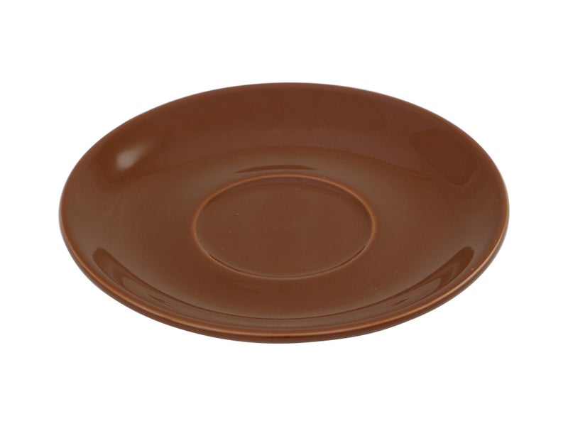 200ml Cappuccino Cup & 14cm Saucer - Brown, Glazed Porcelain Carousel 3