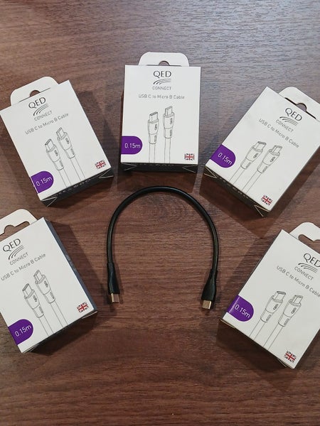 QED Connect 0.15m USB to Micro B Cable (x5) Carousel 1