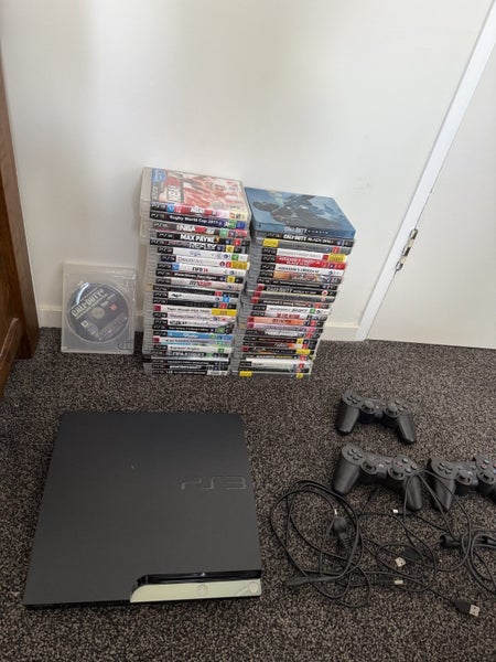 PlayStation 3 Slim Bundle – Excellent Condition + 48 games64163267728259111