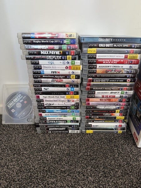 PlayStation 3 Slim Bundle – Excellent Condition + 48 games64163267728259112