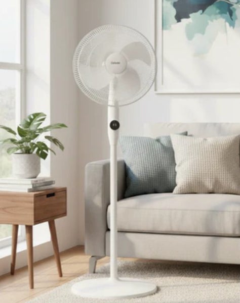 Goldair 40cm Whisper Quiet Pedestal Fan w/ WiFi Carousel 4