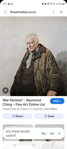 (Large)Raymond Harris - Ching limited Print, " War Pension Carousel 2