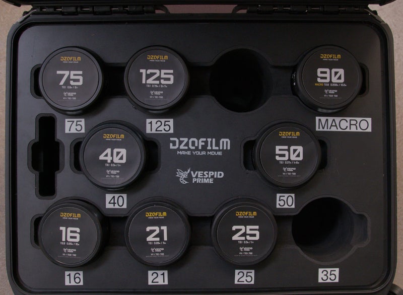 DZO Vespid Cine FF Primes - Set of 8 PL/EF - With Case64243392468225111