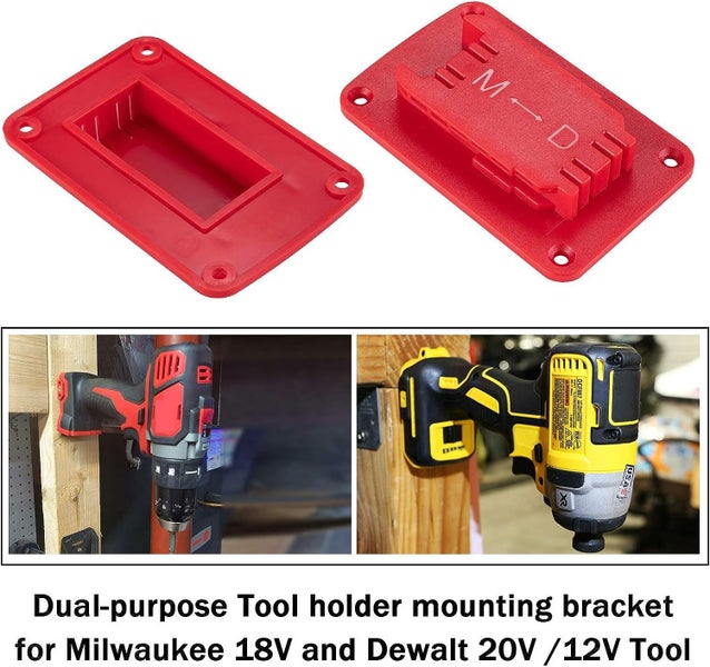 Tool Holders for Dewalt 20V Drill Mount Fit for Milwaukee M18 Tools Carousel 2