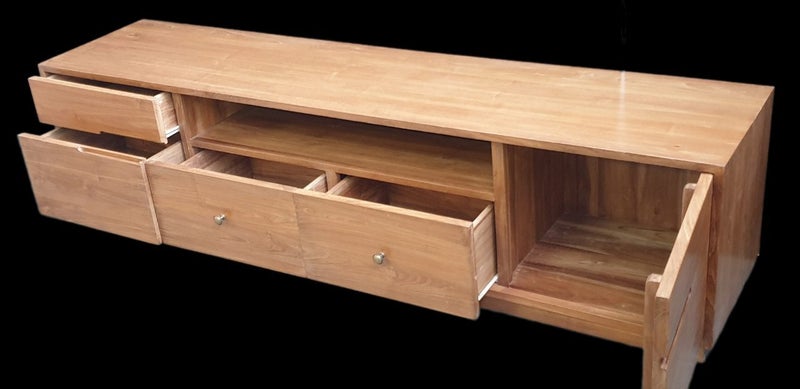 TV UNIT / SIDE TABLE- ENTERTAINMENT UNIT- 2 METERS- TEAK WOOD Carousel 5