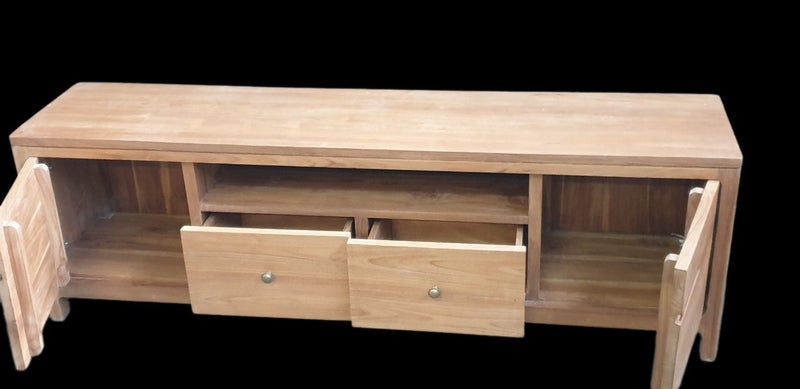 TV UNIT / SIDE TABLE- ENTERTAINMENT UNIT- 180CM - TEAK WOOD Carousel 4