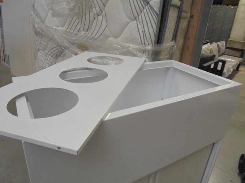 Tambour cabinet White H1200mm Carousel 4