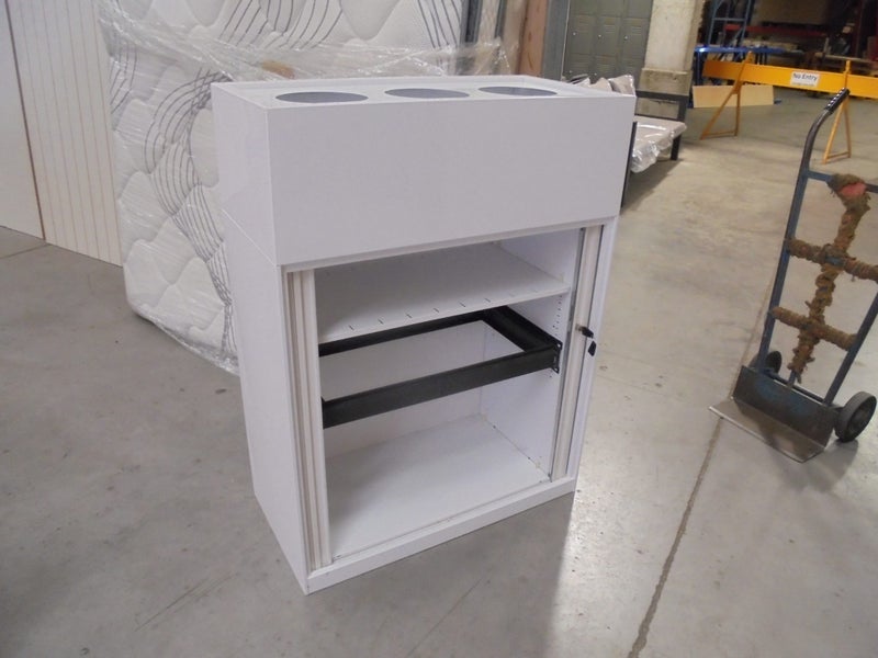 Tambour cabinet White H1200mm Carousel 1