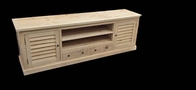 NEW ENTERTAINMENT/TV UNIT-SOLID MINDI WOOD Carousel 1