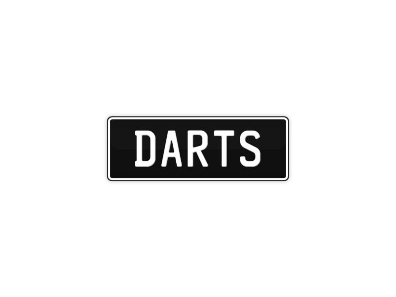 Personalised plates *** DARTS *** Carousel 3