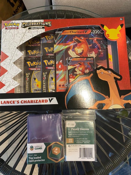 Pokemon TCG Celebrations Charizard V Max Collections Box with Supplies ! Carousel 2