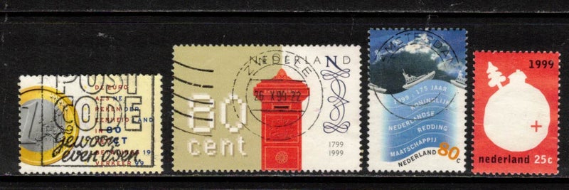 (v) Netherlands 1999 4 stamps used Carousel 1