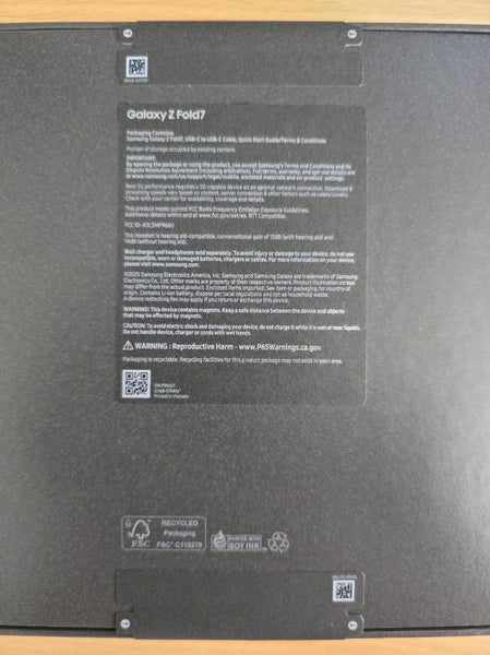 Samsung Z Fold7 5G Jetblack 1TB (Unlocked)64182258465282113