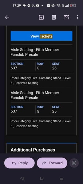 2 X Metallica & Evanescence Tickets64175170248067110