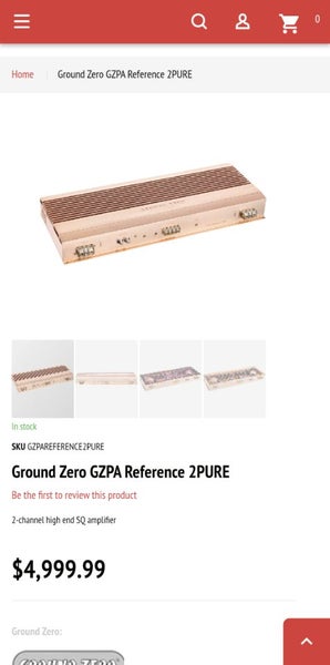 Ground Zero car audio Plutonium series Amplifier Model (GZPA 2SQ) Carousel 4