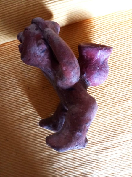 Vintage Mexican Pottery Figure - Water Carrier Carousel 1