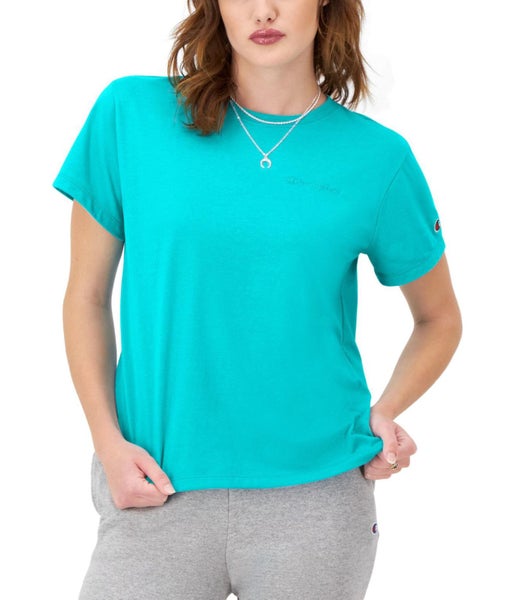 Champion Womens Embroidered Logo Basic T-Shirt Carousel 1