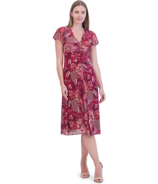 Jessica Howard Womens Paisley print Midi Dress Carousel 1