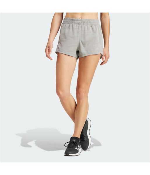 Adidas Womens Pacer 3 Stripes Athletic Workout Shorts Carousel 1