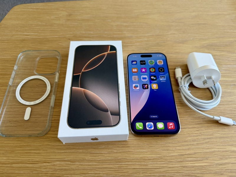 iPhone 16 Pro 128GB Desert Titanium great condition & battery health64183625783938110