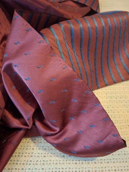 1960s or 70s Taffeta Tie Fabric Carousel 2