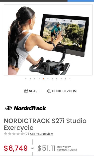 NordicTrack S27i Studio Exercycle64184268291201114