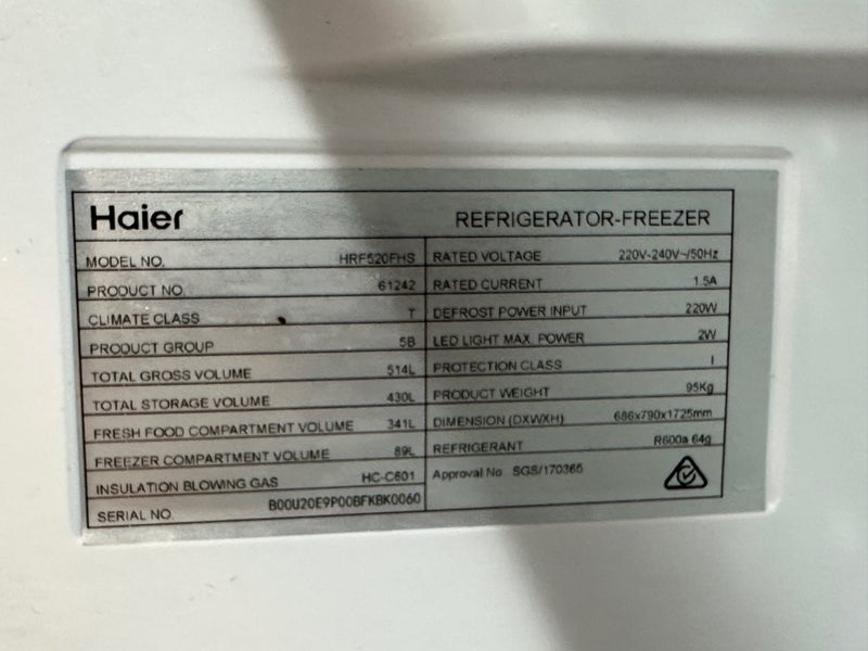 Haier 2 door fridge - freezer Carousel 5