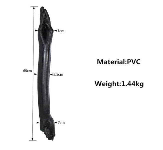 Free Standard Shipping 65cm Extra Double Large Hand Dildo Masturbation Carousel 1