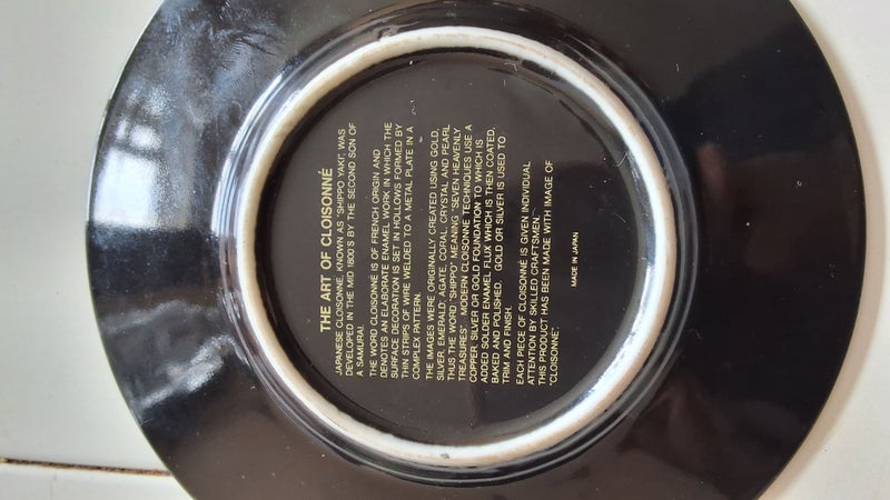 2 japanese cloisone art plates64524814728705112