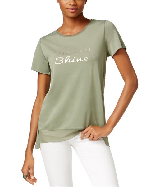 Jamie & Layla Womens Live Love Shine Graphic T-Shirt, NWT Carousel 1