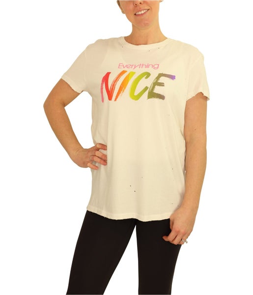 Junk Food Womens Everything Nice Graphic T-Shirt, NWT Carousel 1