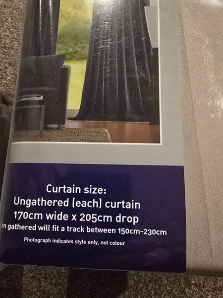 PAIR GALAXY APOLLO MICROFIBRE CURTAINS Carousel 2