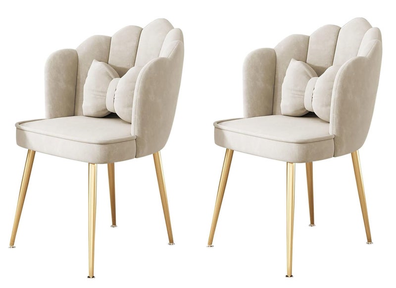 Comfortable Velvet Living Room Dining Chair Set of 2 PCs Snap Deal Carousel 1