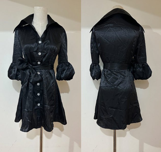 Satin Shirt Dress Size 8 3573910 Carousel 1