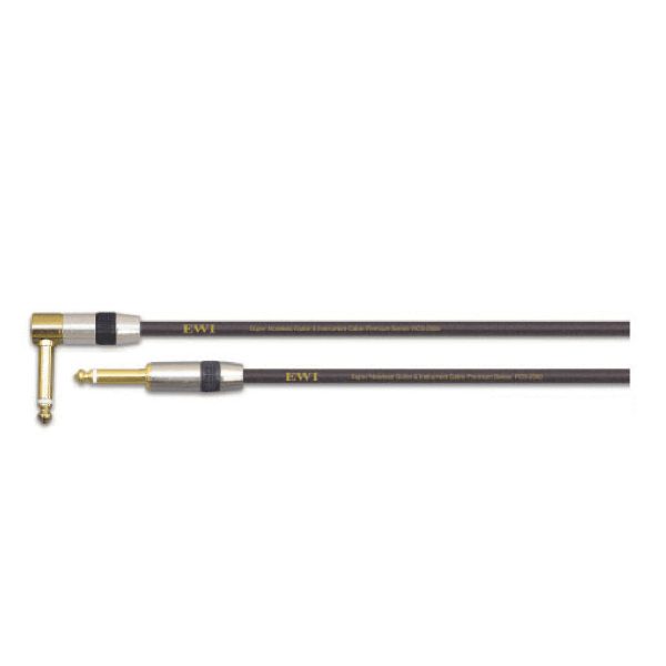 EWI Instrument Cable Straight To R/Angled 20 Ft Black Carousel 1