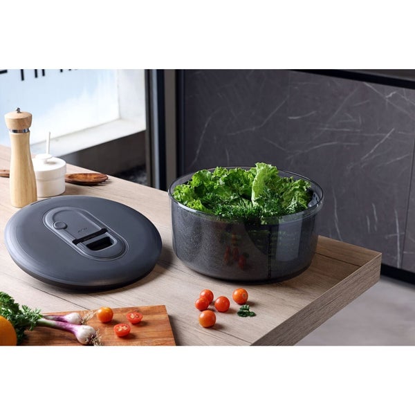 Zyliss Easy Spin Salad Spinner Large AquaVent Quick Dry Vegetable Salad Washer Carousel 8