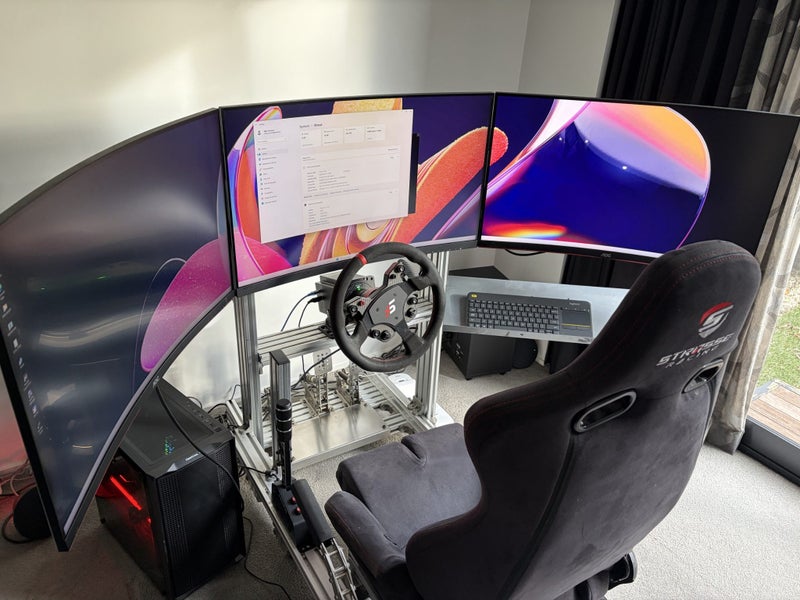 Racing sim rig - $1 reserve!!!!64196721894401111