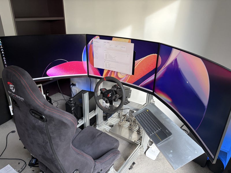 Racing sim rig - $1 reserve!!!!64196721894401110