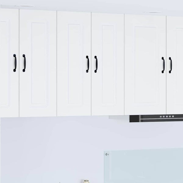 Kitchen Wall Cabinet White 30 X 31 X 80 Cm Engineered Wood Nnalpa Carousel 1