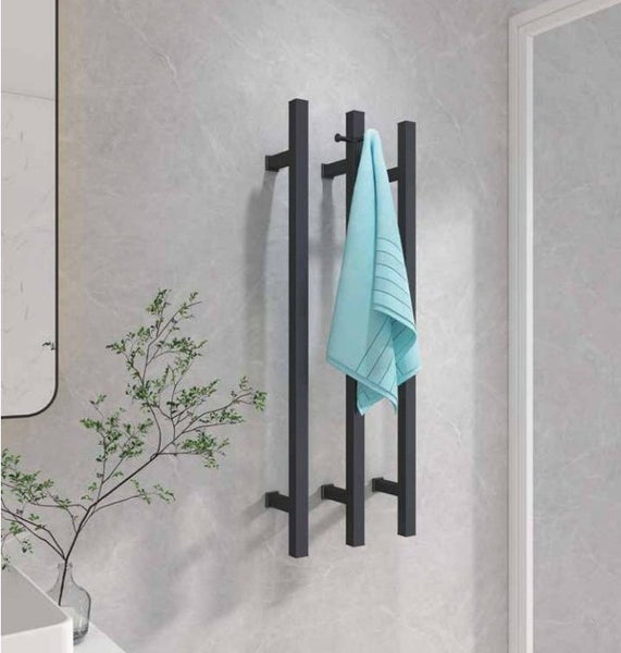 Heated towel rail set 3 vertical concealed GUNMETAL save 66% now $250 set3 Carousel 1
