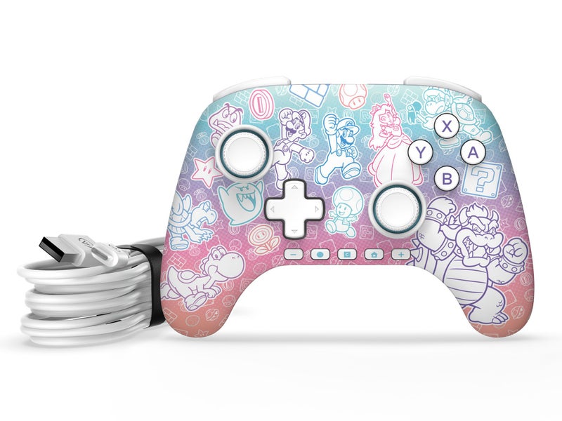 Nintendo Switch 2 PowerA Wired Controller Mushroom Kingdom C Button Game Chat64210726651009111