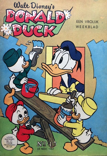 Walt Disney's Donald Duck Comics - Rare Dutch Printings from 1957 x 5 Carousel 1