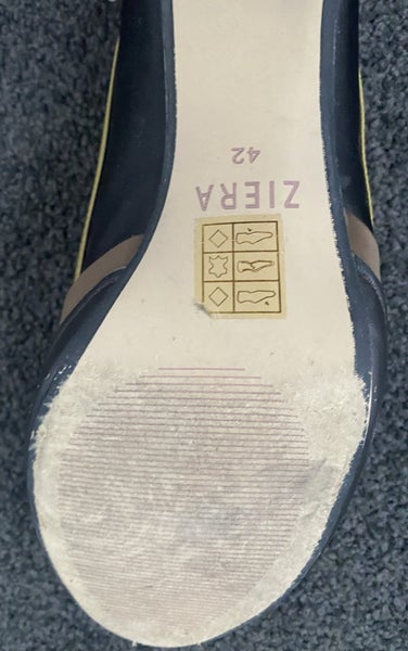 Ziera Luxury Black, Brown & Green/Gold Extra Wide Fit Heels – Size 4264197782783747113